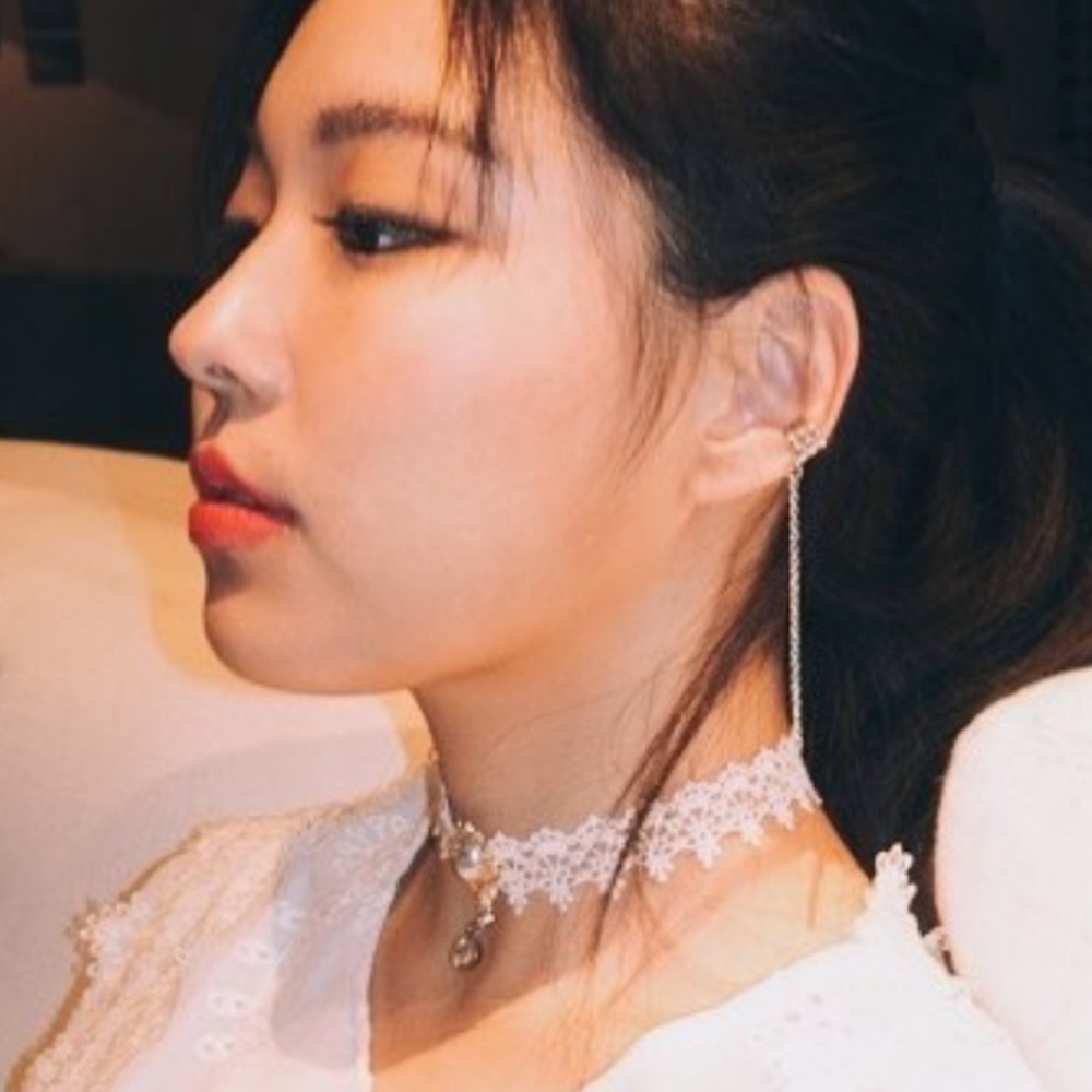 New Kiera White Lace Vintage Cubic Chocker Choker